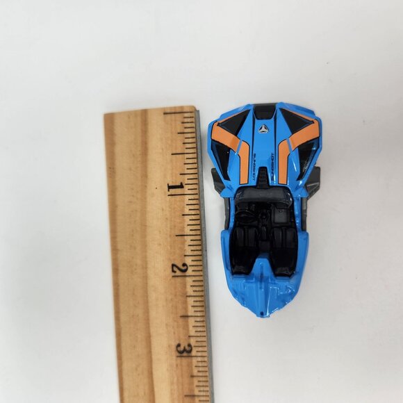 Hot Wheels Polaris Slingshot 1:64 Die-Cast Model Car Blue & Orange - Picture 7 of 7